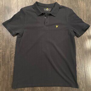 Lyle & Scott Black XXL Men's Polo Shirt  100% Cotton